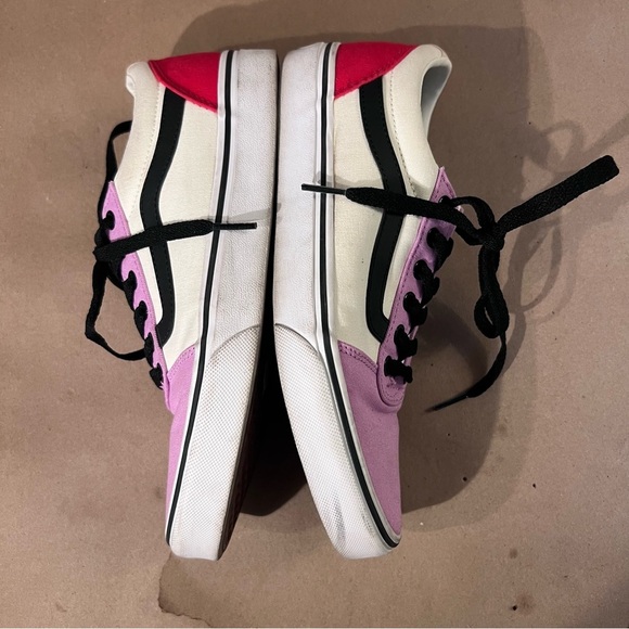 Vans Old Skool Womens Low Top Lace up Skate Sneaker Shoes Multi-Color Sz US 8.5 - Picture 6 of 10